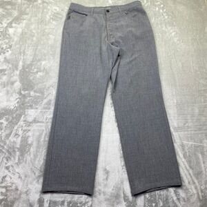 ALBERTO Men's Gray Ceramica Tom Dress Pants EU Sz 48  Fits 31" Flat Front Chinos